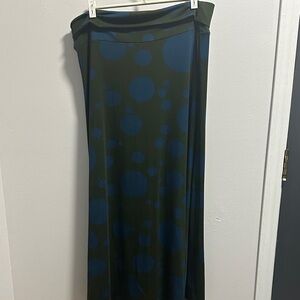LuLaRoe Maxi Skirt in Green and Blue Dots